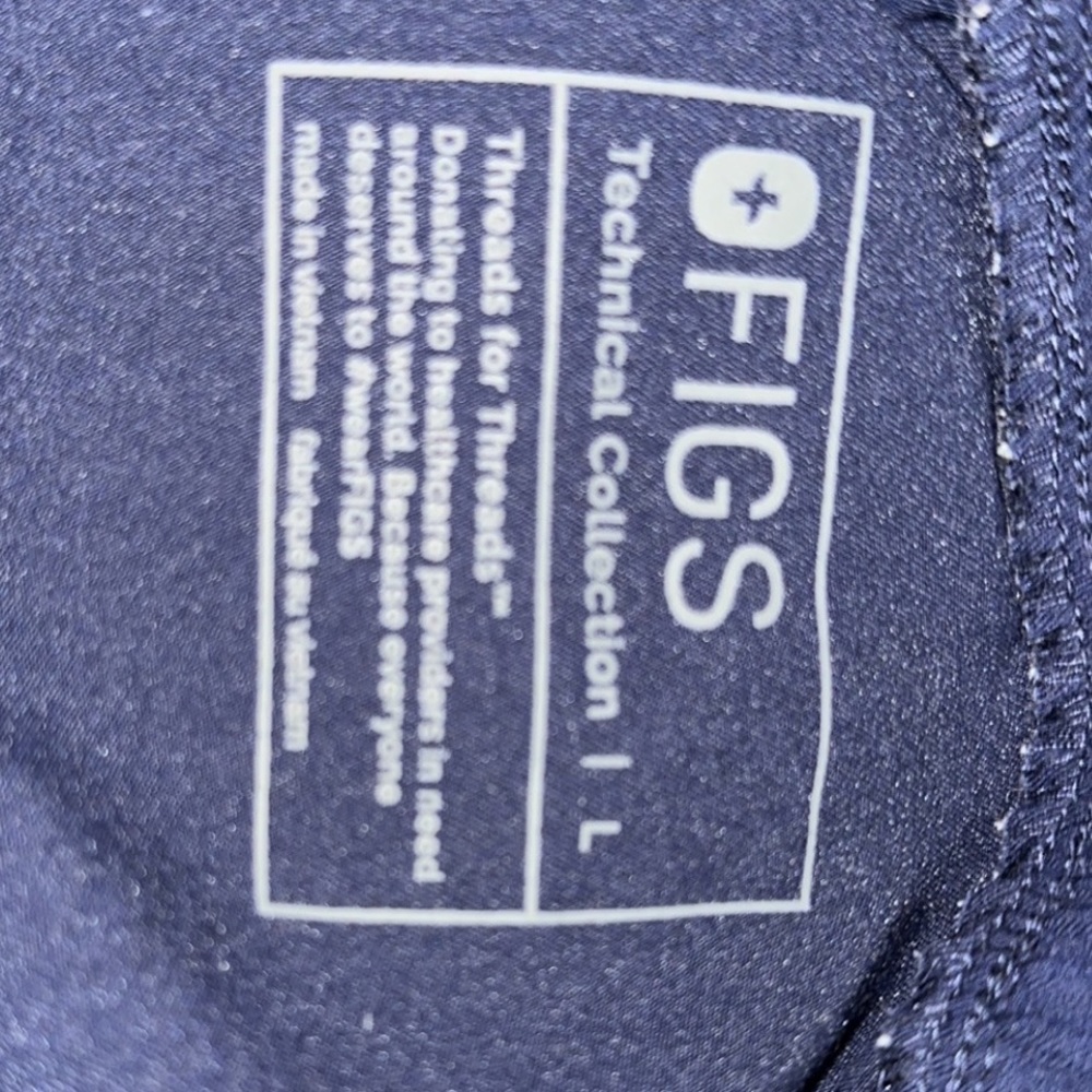 Navy figs size large technical collection joggers